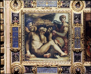 Allégorie de la ville de Pescia du plafond du Salone dei Cinquecento, 1565